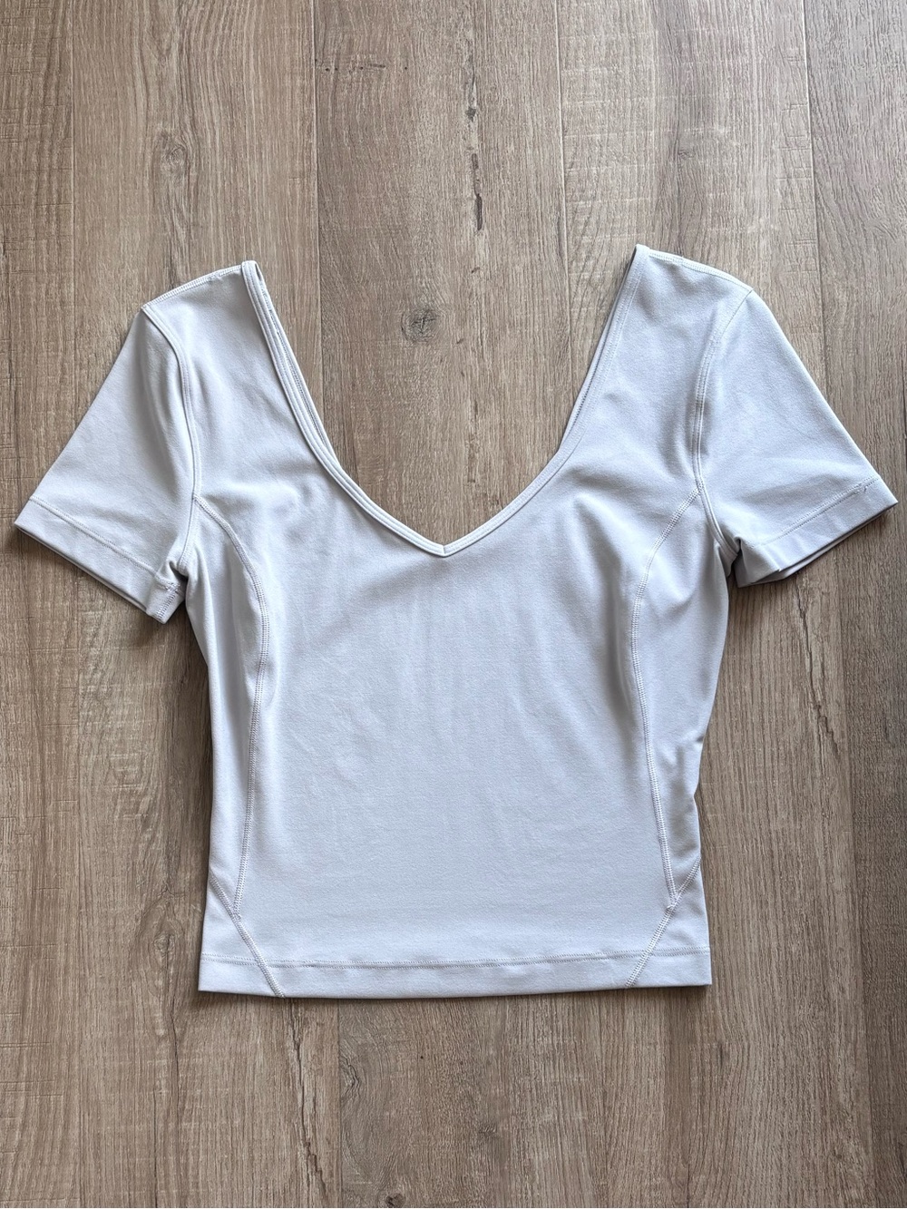 Lululemon Align White Fitted Short Sleeve